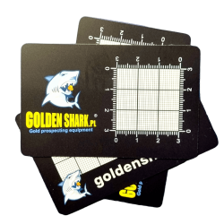 GoldenShark zlatá měrná karta černá matná