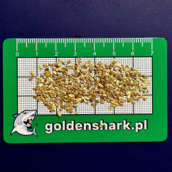GoldenShark zlatá měrná karta Zelený lesk