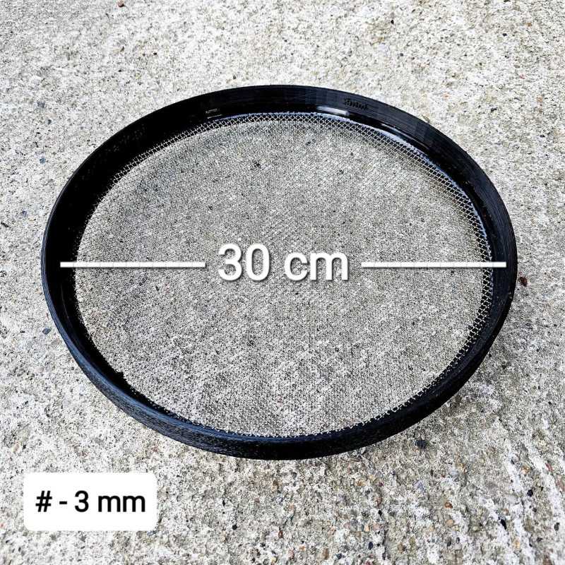 Edelsteine ​​sieben GoldenShark 30 cm - 3mm