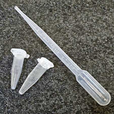 Pipette plus 2 x 1.5ml plastic vials|Golden Shark