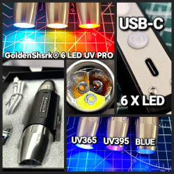 GoldenShark 6 LED PRO UV...