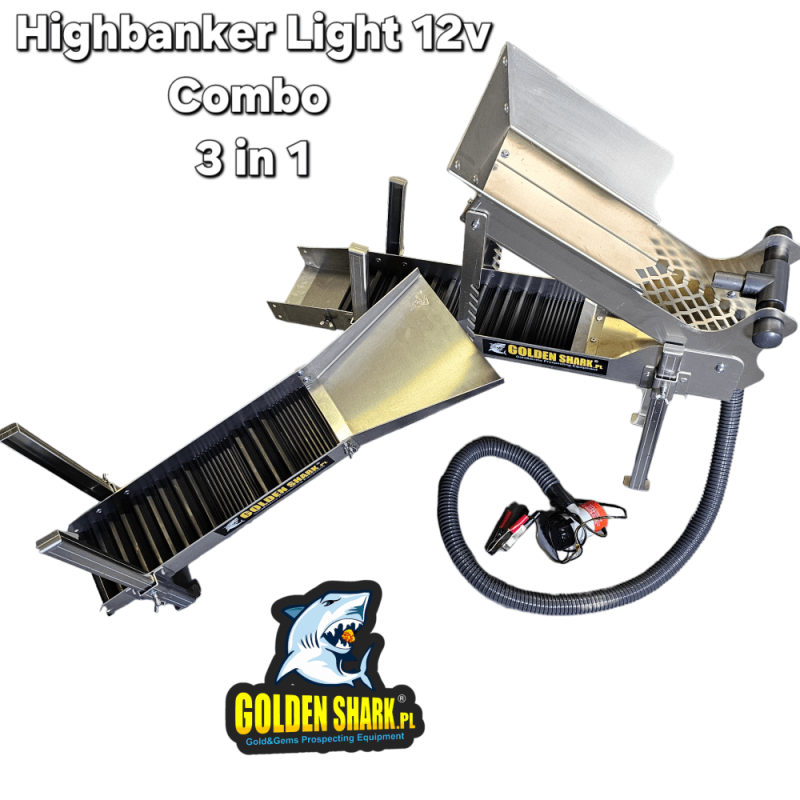 Przesiewacz GoldenShark  LIGHT 12V. COMBO 125 cm 3w1