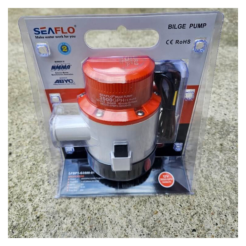 High-Performance Bilge Pump SEAFLO 3500 GPH – 180 L/min, 12 V