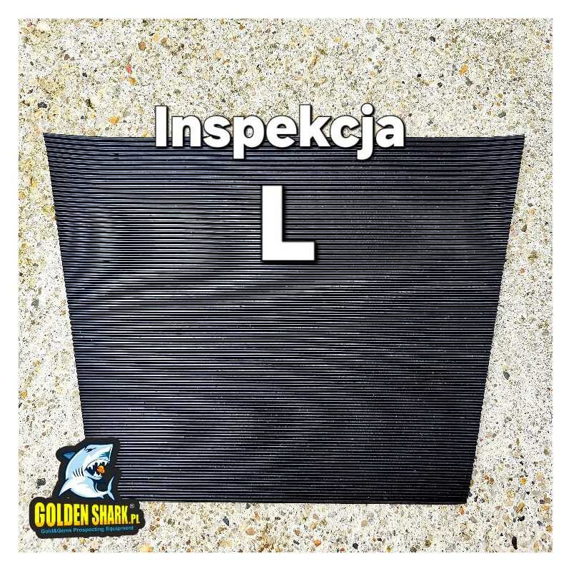 Goma de inspección para canaleta L – Control en tiempo real del oro