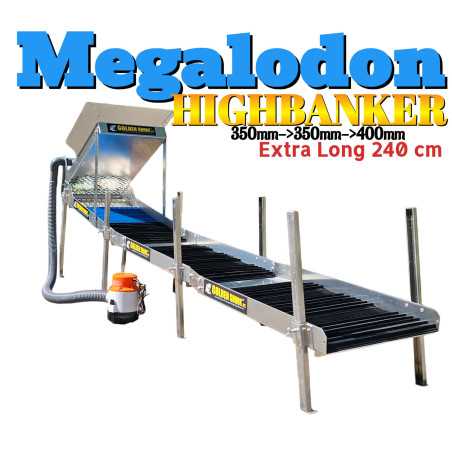 Highbanker GoldenShark Megalodon 35-40 Extra Long 240 CM|Golden Shark