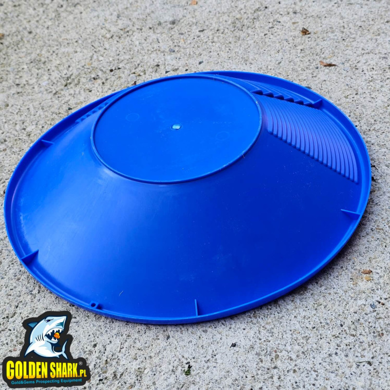 Batea para lavar oro de 38 cm - azul