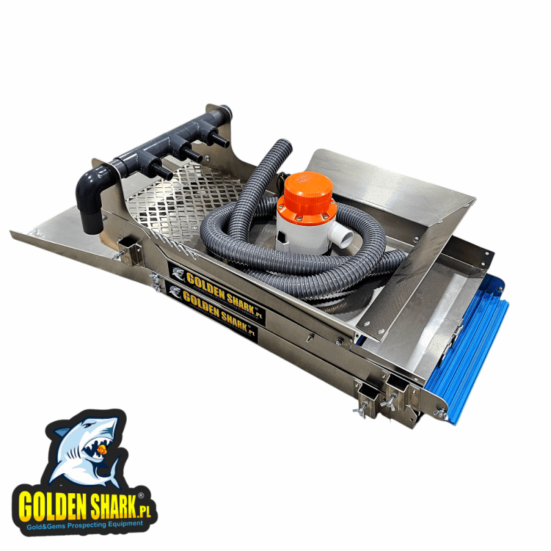 GoldenShark Megalodon 35cm 3en1 – Highbanker et Rampe d’Orpaillage