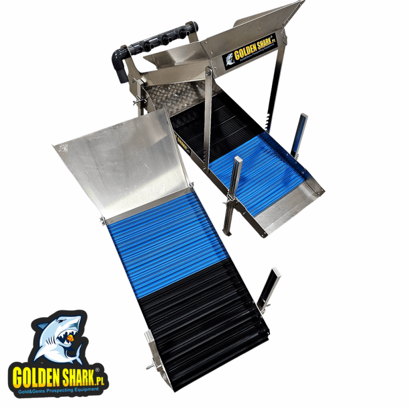 GoldenShark Megalodon 35cm 3en1 – Highbanker et Rampe d’Orpaillage