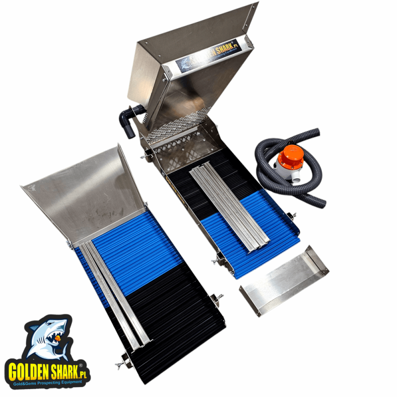 GoldenShark Megalodon 35cm 3in1 – Highbanker e Canaletta Oro