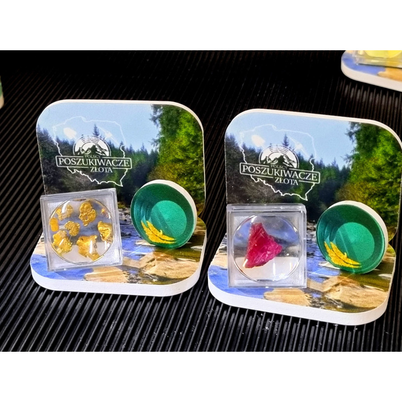 A stand for displaying valuable minerals